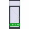 Pricing Entrance doors 1000x2500 mm DOOR KORSA ENERGY-SAVING REHAU SYNEGO ANTHRACITE_GREY_STRUKTURAL two-sided. Price: 6 913.4 PLN