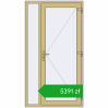 Pricing Entrance doors 1150x2100 mm DOOR ALU STANDARD 72 RAL 1000 Green beige two-sided. Price: 5390,51 zł