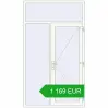 Pricing Entrance doors 1430x2500 mm DOOR KORSA OPTIMUM REHAU BRILLANT RAL 9016 Traffic white two-sided. Price: 1 168.66 EUR