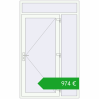 Pricing Drzwi zewnętrzne 1400x2300 mm DOOR KORSA OPTIMUM REHAU BRILLANT RAL 9016 Traffic white dwustronny. Price: 973,86 €