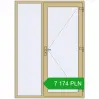 Pricing Entrance doors 1500x2100 mm DOOR KORSA ALU STANDARD 72 RAL 1000 Green beige two-sided. Price: 7 173.52 PLN