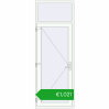 Pricing Entrance doors 900x2500 mm DOOR KORSA OPTIMUM REHAU BRILLANT RAL 9016 Traffic white two-sided. Price: 928,14 €