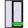 Pricing Entrance doors 1400x2100 mm DOOR KORSA OPTIMUM REHAU BRILLANT BLACK_BROWN two-sided. Price: 5 975.1 PLN