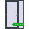Pricing Entrance doors 1400x2100 mm DOOR KORSA OPTIMUM REHAU BRILLANT ANTHRACITE_GREY_STRUKTURAL external. Price: 7 580.9 PLN