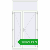 Pricing Entrance doors 1400x2600 mm DOOR KORSA ALU STANDARD 72 RAL 9016 Traffic white two-sided. Price: 10 026.82 PLN