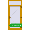 Pricing Entrance doors 1130x2520 mm DOOR KORSA ALU STANDARD 72 RAL 1005 Honey yellow two-sided. Price: 5 190.1 PLN
