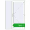Pricing Entrance doors 1500x2200 mm DOOR ENERGY-SAVING REHAU SYNEGO RAL 9016 Traffic white two-sided. Price: 5862,99 zł