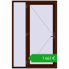 Pricing Entrance doors 1400x2100 mm DOOR KORSA ENERGY-SAVING REHAU SYNEGO BLACK_CHERRY two-sided. Price: 1660,80 €