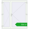 Pricing Entrance doors 1880x2100 mm DOOR KORSA OPTIMUM REHAU BRILLANT RAL 9016 Traffic white two-sided. Price: 5361,21 zł