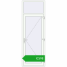 Ustalenie cen Drzwi zewnętrzne 900x2600 mm DOOR KORSA OPTIMUM REHAU BRILLANT RAL 9016 Traffic white dwustronny. Cena: 598,19 €