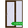 Ustalenie cen Drzwi zewnętrzne 1400x2200 mm DOOR KORSA OPTIMUM REHAU BRILLANT DARK_OAK dwustronny. Cena: 4231,80 zł