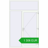 Ustalenie cen Drzwi zewnętrzne 1750x2800 mm DOOR KORSA ENERGY-SAVING REHAU SYNEGO RAL 9016 Traffic white dwustronny. Cena: 1 305.52 EUR