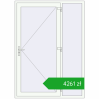 Ustalenie cen Drzwi zewnętrzne 1500x2100 mm DOOR OPTIMUM REHAU BRILLANT RAL 9016 Traffic white dwustronny. Cena: 4260,86 zł