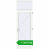 Pricing Drzwi zewnętrzne 900x2600 mm DOOR KORSA ALU STANDARD 72 RAL 9016 Traffic white dwustronny. Price: 4 588.74 PLN