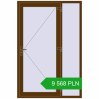 Pricing Entrance doors 1400x2100 mm DOOR KORSA ENERGY-SAVING REHAU SYNEGO WALNUT two-sided. Price: 9 568.05 PLN