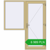 Pricing Entrance doors 1800x2100 mm DOOR KORSA ALU STANDARD 72 RAL 1000 Green beige two-sided. Price: 6 989.31 PLN