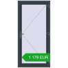 Pricing Entrance doors 1050x2160 mm DOOR KORSA OPTIMUM REHAU BRILLANT ANTHRACITE_GREY_STRUKTURAL two-sided. Price: 1 178.84 EUR