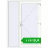 Pricing Entrance doors 1500x2100 mm DOOR KORSA ENERGY-SAVING REHAU SYNEGO RAL 9016 Traffic white two-sided. Price: 1 493.6 EUR