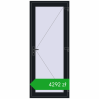 Pricing Entrance doors 900x2200 mm DOOR OPTIMUM REHAU BRILLANT BLACK_COOL_110L-2 two-sided. Price: 4292,39 zł