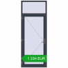 Pricing Entrance doors 1000x2600 mm DOOR KORSA OPTIMUM REHAU BRILLANT ANTHRACITE_GREY_STRUKTURAL two-sided. Price: 1 234.14 EUR