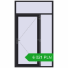 Pricing Entrance doors 1450x2500 mm DOOR KORSA OPTIMUM REHAU BRILLANT BLACK_ULTI-MATT two-sided. Price: 6 020.73 PLN
