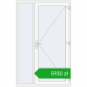Pricing Entrance doors 1400x2200 mm DOOR ALU STANDARD 72 RAL 9016 Traffic white two-sided. Price: 5929,61 zł