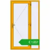 Pricing Entrance doors 1300x2200 mm DOOR ALU STANDARD 72 RAL 1003 Signal yellow two-sided. Price: 1856,74 €