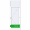 Pricing Entrance doors 900x2500 mm DOOR KORSA OPTIMUM REHAU BRILLANT RAL 9016 Traffic white two-sided. Price: 1007,84 €