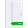Ustalenie cen Drzwi zewnętrzne 1350x2150 mm DOOR KORSA OPTIMUM REHAU BRILLANT RAL 9016 Traffic white dwustronny. Cena: 882,39 €