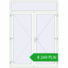 Ustalenie cen Drzwi zewnętrzne 1800x2500 mm DOOR KORSA OPTIMUM REHAU BRILLANT RAL 9016 Traffic white dwustronny. Cena: 8 249.17 PLN
