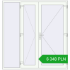 Pricing Drzwi zewnętrzne 2000x2100 mm DOOR KORSA OPTIMUM REHAU BRILLANT RAL 9016 Traffic white dwustronny. Price: 6348,01 zł