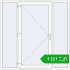 Pricing Entrance doors 2100x2100 mm DOOR KORSA OPTIMUM REHAU BRILLANT RAL 9016 Traffic white two-sided. Price: 1 521.47 EUR