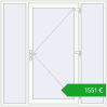Ustalenie cen Drzwi zewnętrzne 2000x2000 mm DOOR OPTIMUM REHAU BRILLANT RAL 9016 Traffic white dwustronny. Cena: 1551,16 €