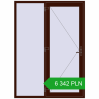 Pricing Entrance doors 1600x2200 mm DOOR KORSA OPTIMUM REHAU BRILLANT BLACK_CHERRY two-sided. Price: 6 341.81 PLN
