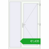 Pricing Entrance doors 1400x2100 mm DOOR ALU STANDARD 72 RAL 9016 Traffic white two-sided. Price: 1434,78 €