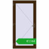 Pricing Entrance doors 1050x2150 mm DOOR KORSA OPTIMUM REHAU BRILLANT DARK_OAK two-sided. Price: 1040,39 €