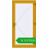 Pricing Entrance doors 1100x2200 mm DOOR KORSA ALU STANDARD 72 RAL 1004 Golden yellow two-sided. Price: 6 111.76 PLN