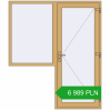 Pricing Entrance doors 1800x2100 mm DOOR KORSA ALU STANDARD 72 RAL 1002 Sand yellow two-sided. Price: 6 989.31 PLN