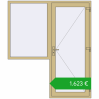 Pricing Entrance doors 1800x2100 mm DOOR KORSA ALU STANDARD 72 RAL 1000 Green beige two-sided. Price: 1622,88 €