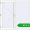 Pricing Entrance doors 2000x2000 mm DOOR KORSA ENERGY-SAVING REHAU SYNEGO RAL 9016 Traffic white two-sided. Price: 4708,60 zł
