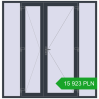 Pricing Entrance doors 2350x2400 mm DOOR KORSA ENERGY-SAVING REHAU SYNEGO ANTHRACITE_GREY_STRUKTURAL external. Price: 15 922.7 PLN