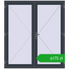 Pricing Entrance doors 1880x2100 mm DOOR KORSA OPTIMUM REHAU BRILLANT ANTHRACITE_GREY_STRUKTURAL two-sided. Price: 6175,40 zł
