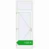 Pricing Entrance doors 900x2600 mm DOOR KORSA ALU STANDARD 72 RAL 9016 Traffic white two-sided. Price: 1534,91 €