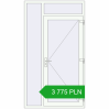 Pricing Entrance doors 1300x2300 mm DOOR KORSA OPTIMUM REHAU BRILLANT RAL 9016 Traffic white two-sided. Price: 3 774.92 PLN