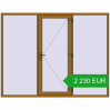 Pricing Entrance doors 2700x2100 mm DOOR KORSA ENERGY-SAVING REHAU SYNEGO LIGHT_OAK two-sided. Price: 2 229.78 EUR