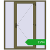 Ustalenie cen Drzwi zewnętrzne 1800x2100 mm DOOR OPTIMUM REHAU BRILLANT QUARTZ_GREY dwustronny. Cena: 993,74 €