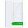 Pricing Entrance doors 1400x2100 mm DOOR KORSA ALU STANDARD 72 RAL 9016 Traffic white two-sided. Price: 5171,02 zł