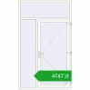 Pricing Entrance doors 1500x2500 mm DOOR OPTIMUM REHAU BRILLANT RAL 9016 Traffic white two-sided. Price: 4747,21 zł