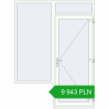 Pricing Entrance doors 1800x2410 mm DOOR KORSA ENERGY-SAVING REHAU SYNEGO RAL 9016 Traffic white two-sided. Price: 9 943 PLN