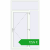 Pricing Entrance doors 1450x2500 mm DOOR KORSA OPTIMUM REHAU BRILLANT RAL 9016 Traffic white two-sided. Price: 1224,98 €